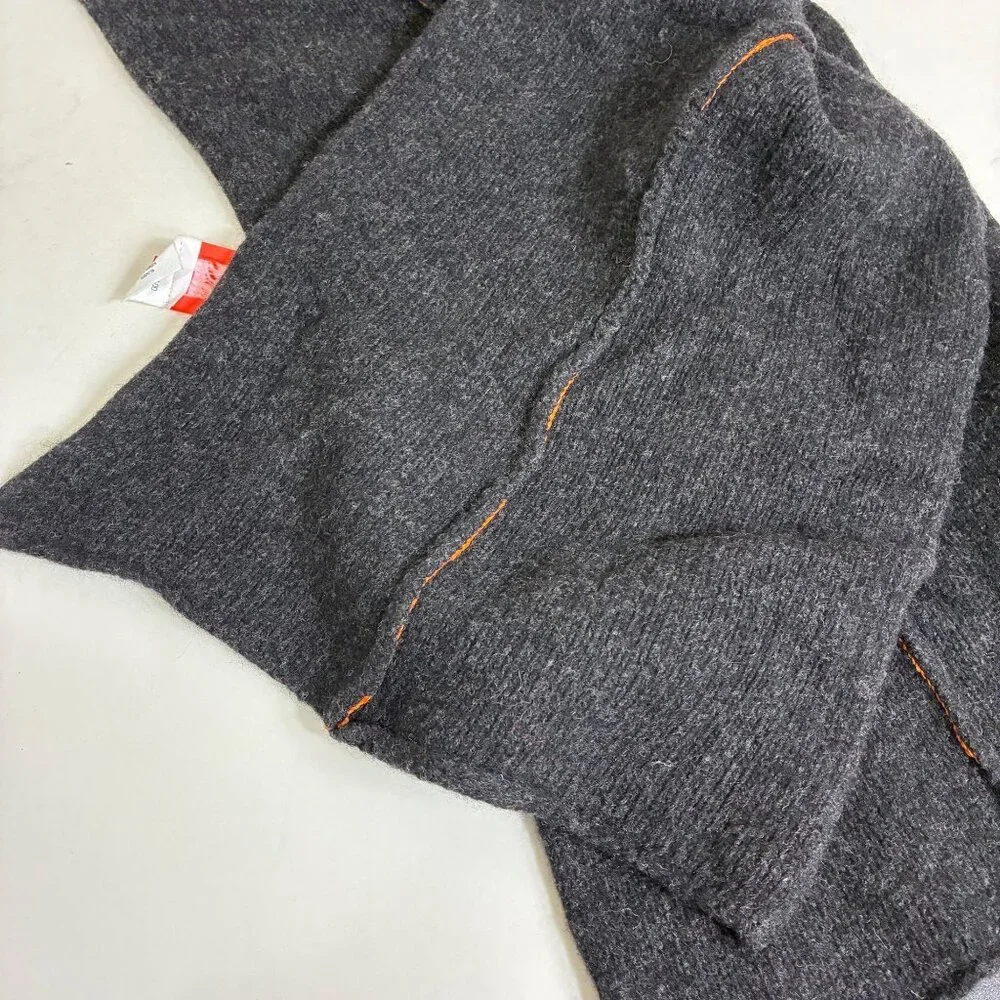 VTG Y2K BOSS Hugo Boss 100% Virgin Wool Old Money Rectangle Scarf